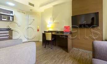 Imagem 3: Disponível para locação na Vila Olímpia flat totalmente mobiliado e muito estiloso