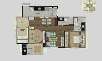 Imagem 4: 02 dormitórios., um sendo suíte, com Terraço Gourmet, 2 vagas , Lazer Completo