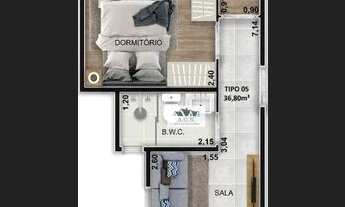 Imagem 6: Apartamento com 2 dormitórios à venda, 36 m² por R$ 239.000,00 - Cidade Patriarca - São Pa