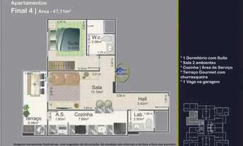 Imagem 6: Lançamento no Caiçara Apto 2 dorms c/ 66 mil de entrada