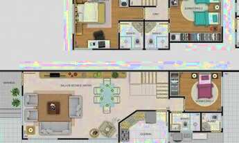 Imagem 7: Casa para venda com 3 quartos sendo 1 suite varanda churrasqueira e duas vagas