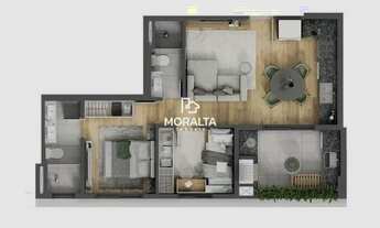 Imagem 4: Apartamento com 2 dormitórios sendo uma Suíte à venda - Vila Izabel - Curitiba/PR