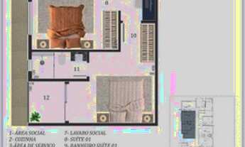 Imagem 6: Apartamento para venda com 71 metros quadrados com 2 quartos