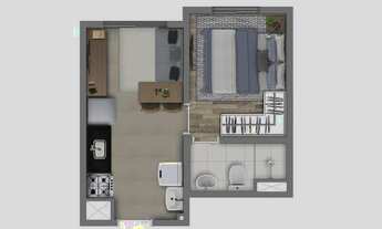 Imagem 3: Apartamento na Vila Romana - 1 dormitório, lazer completo, fácil acesso a estação de trem