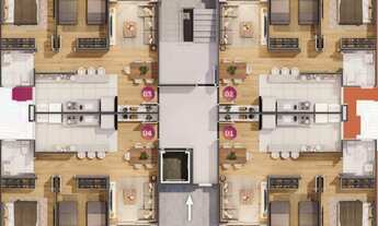 Imagem 2: Acqua Parque residence frente norte andar alto