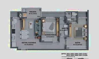Imagem 7: Apartamento 2 quartos na Cachoeira do bom jesus