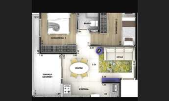 Imagem 5: Apartamento à venda com 55m2 com 2 quartos e 1 vaga no Jardim São Paulo