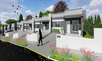 Imagem: Casa geminada de esquina. Loteamento Colina