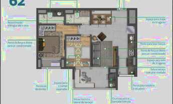Imagem 5: Apartamento para venda possui 62 metros quadrados com 2 quartos em Vila Ema - São Paulo