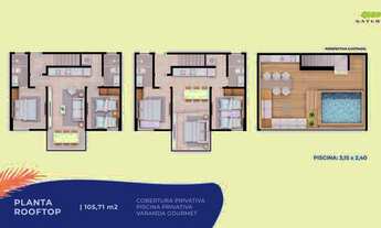 Imagem 2: GN- Apt rooftop com 2 suítes, piscina privativa, beira mar de Muro Alto. Financie até 90