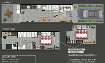 Imagem 7: Sobrado para venda tem 60 metros quadrados com 2 quartos em Paranaguamirim - Joinville - S