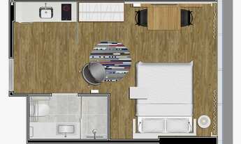 Imagem 5: APARTAMENTO com 1 dormitório à venda por R$ 424.550,00 no bairro Batel - CURITIBA / PR