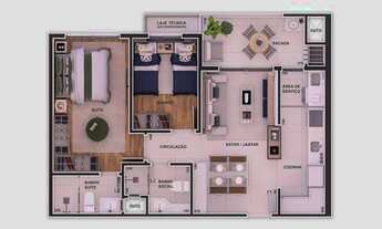 Imagem 6: APARTAMENTO com 2 dormitórios à venda por R$ 680.000,00 no bairro Rebouças - CURITIBA / PR