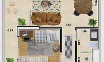 Imagem 3: Apto na planta 2 dorms - Suíte - Varanda Gourmet - Área de lazer - Garagem - Bairro Macuco