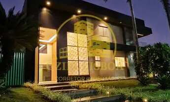 Imagem 2: CASA NA LAJE 5 SUÍTES PISCINA CHURRASQUEIRA LOTE 870m² CONDOMÍNIO RUA 12 VAZADO VIA ESTRUT