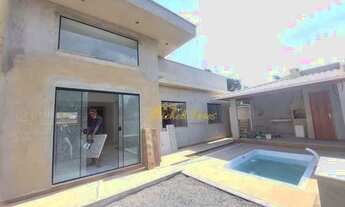 Imagem 2: Excelente casa linear com piscina e churrasqueira, 3 quartos à venda, 90 m² - Ouro Verde