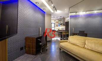 Imagem 7: Flat com 1 dormitório à venda, 50 m² - Gonzaga - Santos/SP