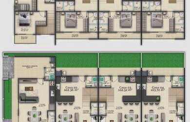 Imagem 5: Sobrado com 3 dormitórios à venda, 105 m² por R$ 399.000,00 - Gravatá - Navegantes/SC