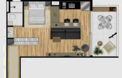 Imagem 5: Studio Novo de 42m² e Vaga