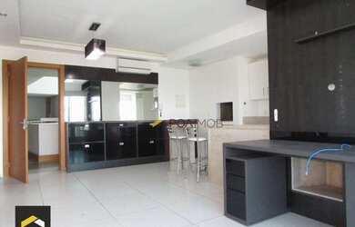 Imagem 2: Apartamento com 1 dormitório para alugar, 57 m² por R$ 2.600,00/mês - Três Figueiras - Por