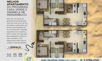 Imagem 2: JN) Costa do Forte em Pau Amarelo, condomínio clube, 2 qtos!