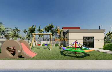 Imagem 3: Casa em condomínio fechado com portaria 24 horas e infraestrutura completa de lazer na pla