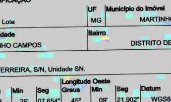 Imagem: MARTINHO CAMPOS - Terreno Padrão