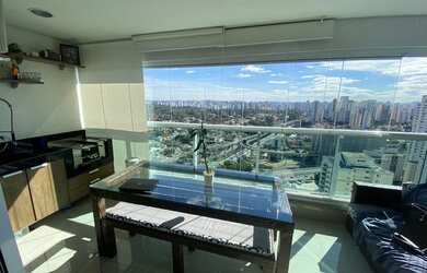 Imagem 2: Apartamento para venda possui 44 metros quadrados com 1 quarto e Varanda Gourmet no Brookl