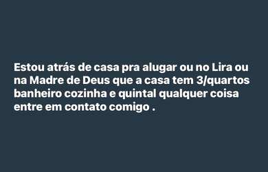 Imagem: Estou atrás de casa pra alugar