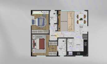 Imagem 5: Apartamento com 2 dormitórios à venda, 63 m² por R$ 576.969,00 - São Lucas - Belo Horizont