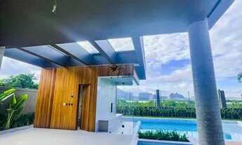 Imagem: Casa Alphaville vista lagoa com 5 suítes