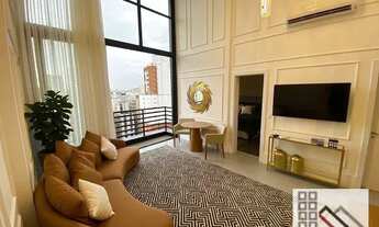 Imagem 1: Loft 2 Dormitórios (110m²), 1 Suíte, Mobiliado, 2 Vagas. A poucas quadras da Avenida Pauli