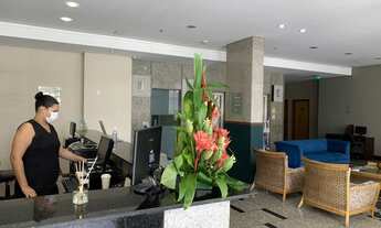 Imagem 2: Flat grande 43m2 mobiliado no Metropolis Othon Ilha do Leite com taxas inclusas