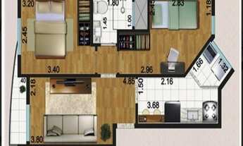 Imagem 2: Apartamento de 45 metros quadrados no bairro Paulicéia com 2 quartos