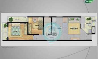 Imagem 5: Apartamento com 2 dormitórios à venda, 53 m² por R$ 345.000,00 - Parque das Nações - Santo