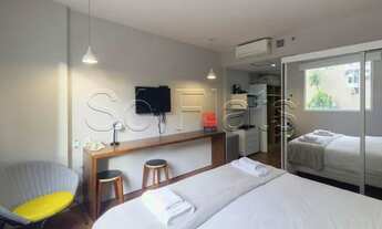 Imagem 3: Flat disponível para locação no Slaviero Downtown contendo 22m², 1 dormitório e 1 vaga