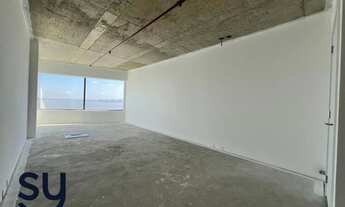 Imagem 4: Linda sala PRONTA para locação no Pontal Office com vista deslumbrante