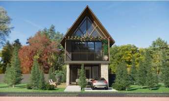 Imagem 2: Chalé no condomínio para venda possui 103 metros quadrados com 3 quartos em Centro - Banan