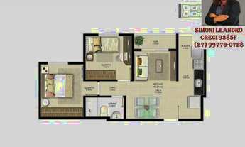 Imagem 4: SCL (&04) Lindo em Jacaraipe, Serra,2Qts,Lazer Completo, Apartamento