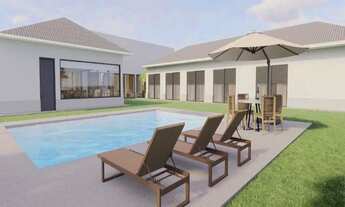 Imagem 3: Linda casa em construção, com previsão de entrega em Outubro de 2022, à venda no Condomíni