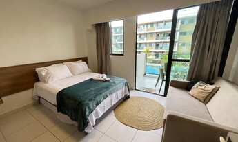 Imagem 2: Vendo flat mobiliado em muro alto