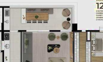 Imagem: Apartamento para venda tem 123 metros quadrados