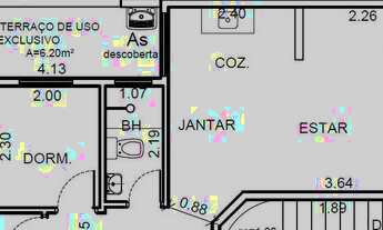 Imagem 2: Apartamento com 2 dormitórios à venda, 45 m² por R$ 290.000,00 - Vila Pires - Santo André