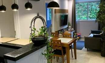 Imagem 1: 01 suíte, mobiliado, lazer, piscina, garagem coberta, Marape, Santos