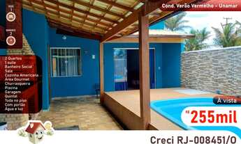 Imagem 1: Casa para venda com 2 quartos em Verão Vermelho (Tamoios) - Cabo Frio - RJ