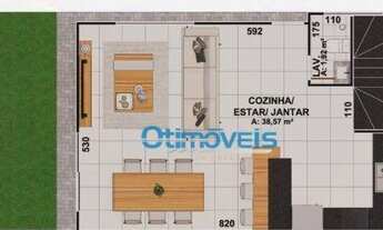 Imagem 4: Sobrado com 3 dormitórios à venda, 115 m² por R$ 598.000,00 - Bairro Alto - Curitiba/PR