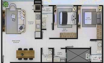 Imagem 2: Apartamento para venda com 78 metros quadrados com 2 quartos
