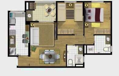 Imagem 7: Apartamento com 2 dormitórios à venda, 63 m² por R$ 397.000 - Jardim Oriente - São José do