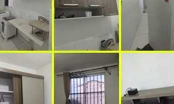 Imagem 3: Mobiliado Total Ville Vida Nova geladeira fogão máquina d lavar cama split armário cozinha