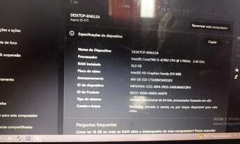 Imagem 2: Notebook acer Casa com venda por R$700